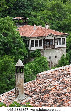 Bulgaria, Southern Mountains, Melnik, Ottoman-era house. View Large Photo Image Stock Photo - Bulgaria, Southern Mountains, Melnik, Ottoman-era house.. Fotosearch