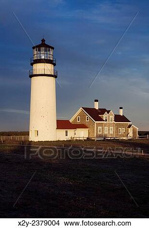 Cape Cod Light, Truro, Cape Cod. View Large Photo Image Picture - Cape Cod Light, Truro, Cape Cod.. Fotosearch