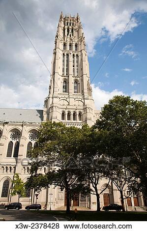 Cathedral of St John the Divine, Manhattan, New York, USA, America. View Large Photo Image Stock Photo - Cathedral of St John the Divine, Manhattan, New York, USA, America.. Fotosearch