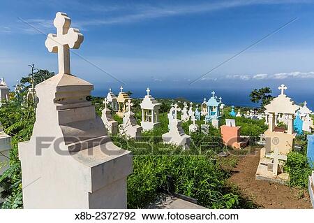 Cemetery at the Catholic church at Sao Lorenzo, Fogo Island, Cape Verde. View Large Photo Image Stock Image - Cemetery at the Catholic church at Sao Lorenzo, Fogo Island, Cape Verde.. Fotosearch
