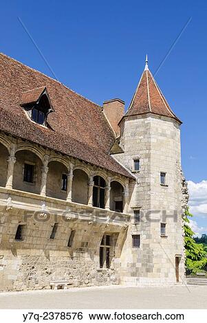 Stock Photograph - Chateau de Nerac, Lot-et-Garonne, Aquitaine, France.. Fotosearch