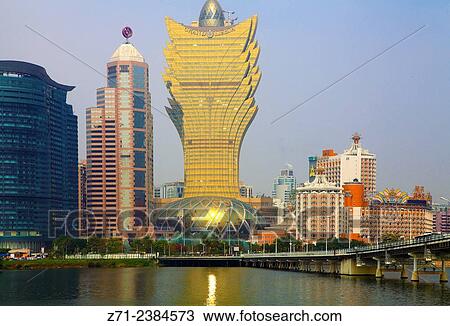 China, Macau, skyline, general view. View Large Photo Image Stock Image - China, Macau, skyline, general view.. Fotosearch