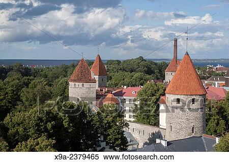 City Walls, Tallinn, Estonia. View Large Photo Image Stock Photography - City Walls, Tallinn, Estonia.. Fotosearch