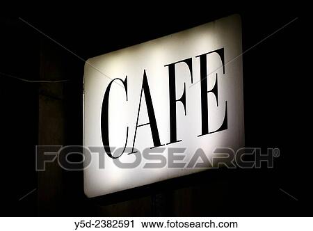 Close-up of coffee bar neon, nighttime, city center, Warsaw, Poland. View Large Photo Image Stock Image - Close-up of coffee bar neon, nighttime, city center, Warsaw, Poland.. Fotosearch