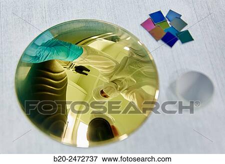 Stock Photo - Coated samples. Cleanroom. Nanotechnology. Laboratory. CIC nanoGUNE Nano science Cooperative Research Center. Donostia. San Sebastian. Gipuzkoa. Basque Country. Spain.. Fotosearch