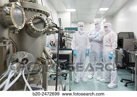 Stock Photo - Createc UHV deposition system. Cleanroom. Nanotechnology. Laboratory. CIC nanoGUNE Nano science Cooperative Research Center. Donostia. San Sebastian. Gipuzkoa. Basque Country. Spain.. Fotosearch
