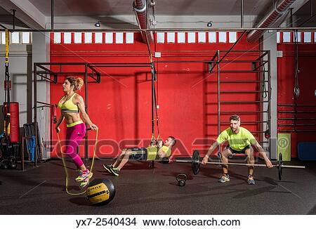 Cross fit training. View Large Photo Image Picture - Cross fit training.. Fotosearch