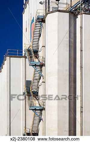 Denver, Colorado - Grain elevator. View Large Photo Image Stock Photo - Denver, Colorado - Grain elevator.. Fotosearch