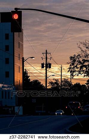 Early morning on a city street, Ontario, Canada View Large Photo Image Stock Image - Early morning on a city street, Ontario, Canada. Fotosearch