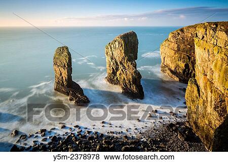 Elegug Stack, Pembrokeshire Coast National Park, Merrion, Pembrokeshire, Wales, United Kingdom, Europe. View Large Photo Image Stock Photo - Elegug Stack, Pembrokeshire Coast National Park, Merrion, Pembrokeshire, Wales, United Kingdom, Europe.. Fotosearch