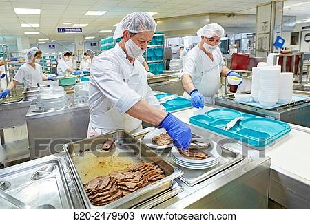 Food serving line, Hospital meal preparation, Kitchen, Hospital Donostia, San Sebastian, Gipuzkoa, Basque Country, Spain View Large Photo Image Stock Image - Food serving line, Hospital meal preparation, Kitchen, Hospital Donostia, San Sebastian, Gipuzkoa, Basque Country, Spain. Fotosearch