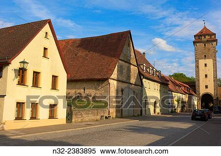 Galgentor. Rothenburg ob der Tauber, Romantic Road, Romantische Strasse, Franconia, Bavaria, Germany, Europe. View Large Photo Image Stock Photography - Galgentor. Rothenburg ob der Tauber, Romantic Road, Romantische Strasse, Franconia, Bavaria, Germany, Europe.. Fotosearch