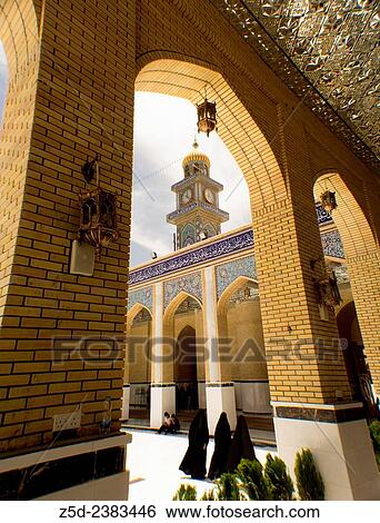 Stock Photograph - It is one of the oldest mosques in the Islamic Iraq, for Shiite community in Iraq and the world. And currently held the Friday prayers to follow the Shiite cleric Muqtada al-Sadr. It is located in the city of Kufa, in the province of Najaf, Iraq.. Fotosearch