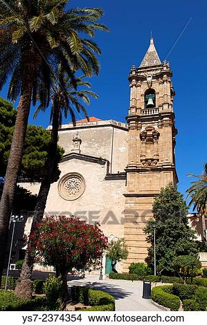 Maria Santissima Annunziata Basilica Sanctuary, Trapani, Sicily, Italy, Europe. View Large Photo Image Picture - Maria Santissima Annunziata Basilica Sanctuary, Trapani, Sicily, Italy, Europe.. Fotosearch
