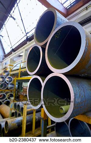Stock Photo - Metal tubes. Industry. Gipuzkoa. Basque Country. Spain.. Fotosearch