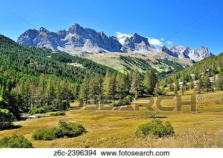 Mountain chain in the French Alps, Brianconnais, Hautes-Alpes, France. View Large Photo Image Picture - Mountain chain in the French Alps, Brianconnais, Hautes-Alpes, France.. Fotosearch