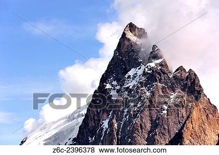Mountain top of mountain La Meije; La Grave; Écrins, Hautes-Alpes, French Alps, France. View Large Photo Image Stock Photo - Mountain top of mountain La Meije; La Grave; Écrins, Hautes-Alpes, French Alps, France.. Fotosearch