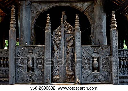 Myanmar, Mandalay surroundings, Inwa (Ava), Bagaya monastery. View Large Photo Image Stock Image - Myanmar, Mandalay surroundings, Inwa (Ava), Bagaya monastery.. Fotosearch
