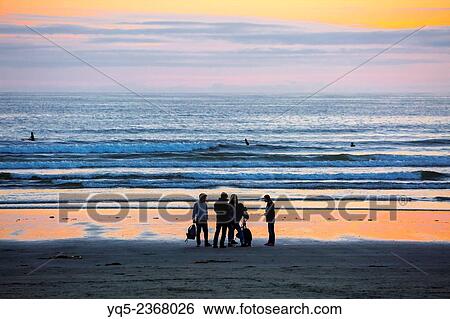North America, Canada, British Columbia, Vancouver Island, Tofino, Cox Bay,. View Large Photo Image Stock Photograph - North America, Canada, British Columbia, Vancouver Island, Tofino, Cox Bay,.. Fotosearch