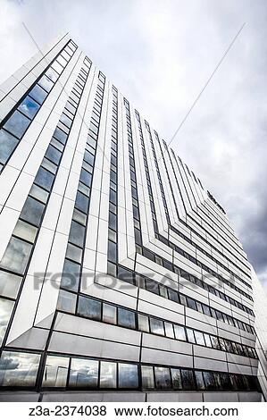 Stock Photo - Novotel, skyscraper of La D? fense, Europe's largest purpose-built business district, Paris, France.. Fotosearch
