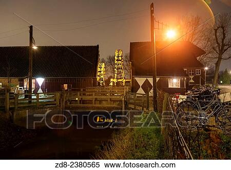 Stock Photography - nuenen. opwetten watermill. Appeared in painting by van gogh.. Fotosearch
