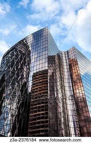 Office skyscrapers in La D? fense, the high-rise business district west of Paris, France. View Large Photo Image Picture - Office skyscrapers in La D? fense, the high-rise business district west of Paris, France.. Fotosearch