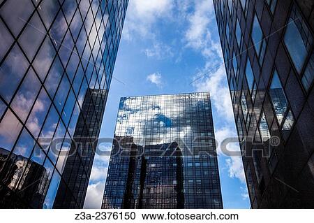 Office skyscrapers in La D? fense, the high-rise business district west of Paris, France. View Large Photo Image Stock Image - Office skyscrapers in La D? fense, the high-rise business district west of Paris, France.. Fotosearch