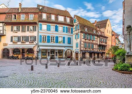 Old town in Colmar, Alsace, France, Europe. View Large Photo Image Stock Photography - Old town in Colmar, Alsace, France, Europe.. Fotosearch