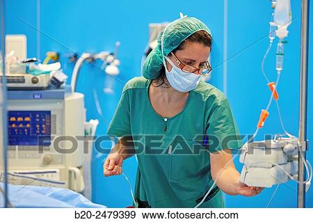 Stock Photo - Operating room, Ambulatory Surgery, Hospital Donostia, San Sebastian, Gipuzkoa, Basque Country, Spain. Fotosearch