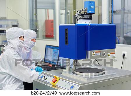 Stock Photo - Oxford Instruments Reactive Ion Etcher. Cleanroom. Nanotechnology. Laboratory. CIC nanoGUNE Nano science Cooperative Research Center. Donostia. San Sebastian. Gipuzkoa. Basque Country. Spain.. Fotosearch