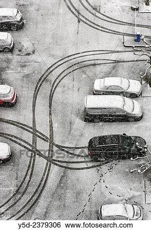 parking space in winter, Geneva, Switzerland. View Large Photo Image Stock Photograph - parking space in winter, Geneva, Switzerland.. Fotosearch