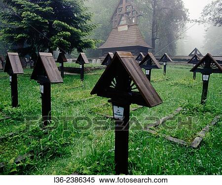 Poland. Beskid Niski mountains. One of the war cemeteries from WW 1 established by the Austro-Hungerian Army. View Large Photo Image Stock Photography - Poland. Beskid Niski mountains. One of the war cemeteries from WW 1 established by the Austro-Hungerian Army.. Fotosearch
