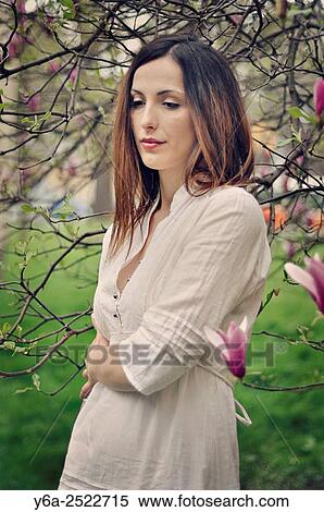 Portrait of a young woman. View Large Photo Image Stock Photography - Portrait of a young woman.. Fotosearch