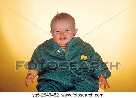 Stock Image - portrait of happy chubby baby.. Fotosearch