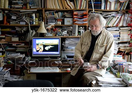 Portrait of the 72 year old Gerard, who is still actively working as a spiritual coach, painter and researcher. View Large Photo Image Stock Image - Portrait of the 72 year old Gerard, who is still actively working as a spiritual coach, painter and researcher.. Fotosearch