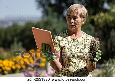 Russian Federation. A pensioner in the garden to the plate. View Large Photo Image Stock Image - Russian Federation. A pensioner in the garden to the plate.. Fotosearch