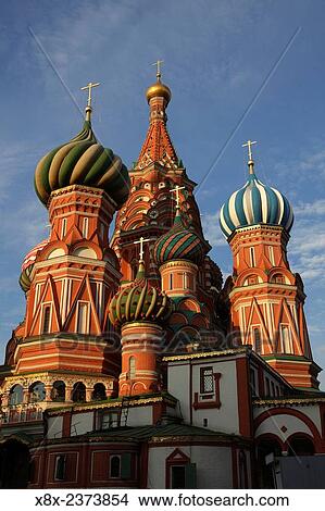 Saint Basil's Cathedral, or Cathedral of Vasily the Blessed, in the Red Square, Moscow, Russia. View Large Photo Image Picture - Saint Basil's Cathedral, or Cathedral of Vasily the Blessed, in the Red Square, Moscow, Russia.. Fotosearch