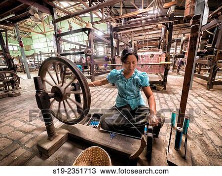 Silk Embroidery, Myanmar View Large Photo Image Stock Image - Silk Embroidery, Myanmar. Fotosearch
