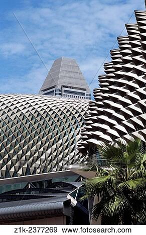 Singapore Esplanade Theatres on the Bay. View Large Photo Image Stock Photo - Singapore Esplanade Theatres on the Bay.. Fotosearch