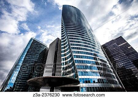 Stock Image - Skyscrapers at Paris-La D? fense, France. at Paris-La D? fense, France.. Fotosearch