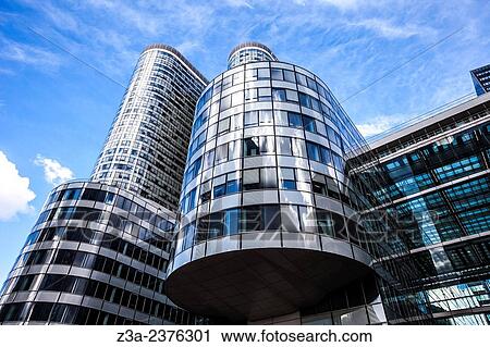 Stock Image - Skyscrapers at Paris-La D? fense, France.. Fotosearch