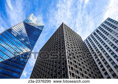 Stock Photography - Skyscrapers at Paris-La D? fense, France.. Fotosearch