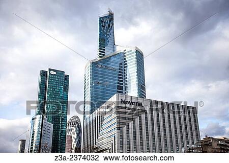 Skyscrapers of La D? fense, Europe's largest purpose-built business district, Paris, France. View Large Photo Image Stock Image - Skyscrapers of La D? fense, Europe's largest purpose-built business district, Paris, France.. Fotosearch