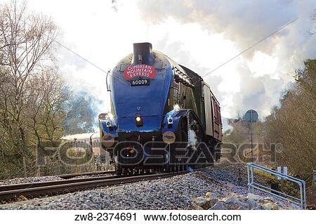 Stock Image - Steam train Union of South Africa, How Mill, Brampton, Cumbria, England, UK.. Fotosearch