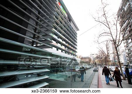 Stock Photo - Street scene, Madrid, Spain. Fotosearch