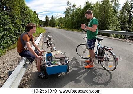 Summer cottage holiday brothers, J? mtland, Sweden brother, bike ride View Large Photo Image Stock Image - Summer cottage holiday brothers, J? mtland, Sweden brother, bike ride. Fotosearch