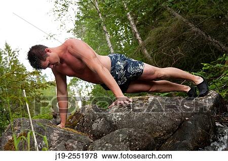 Summer cottage holiday brothers, J? mtland, Sweden waterfall bathing View Large Photo Image Stock Photo - Summer cottage holiday brothers, J? mtland, Sweden waterfall bathing. Fotosearch