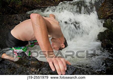 Summer cottage holiday brothers, J? mtland, Sweden waterfall bathing View Large Photo Image Stock Photo - Summer cottage holiday brothers, J? mtland, Sweden waterfall bathing. Fotosearch