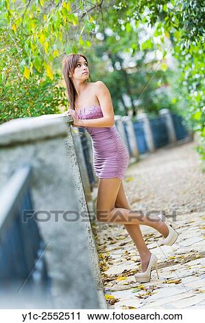 Stock Image - Teen girl pretty in fanciful dress.. Fotosearch