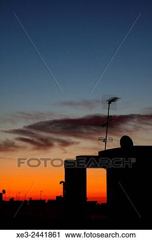 Stock Image - Television antenna. Fotosearch